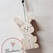 Bomboniere memoclip clip portafoto segnaposto in legno personalizzabile a forma di coniglietto
