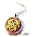 Collana Spaghetti alla carbonara - uovo, guanciale, formaggio - miniature - idea regalo - fimo cernit