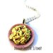 Collana Spaghetti alla carbonara - uovo, guanciale, formaggio - miniature - idea regalo - fimo cernit