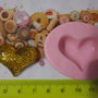 stampo cuore glitter oro