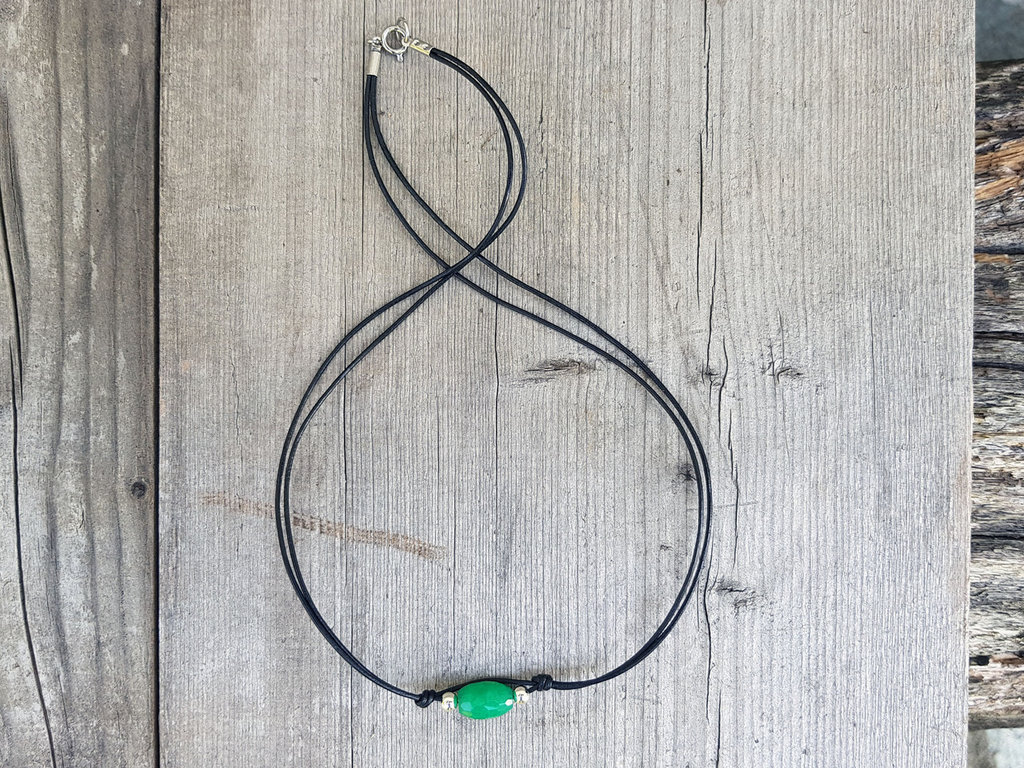 Collana DAFNE Doppia Con Agata E Giada Verde - Chapeau Atelier - Foto 9