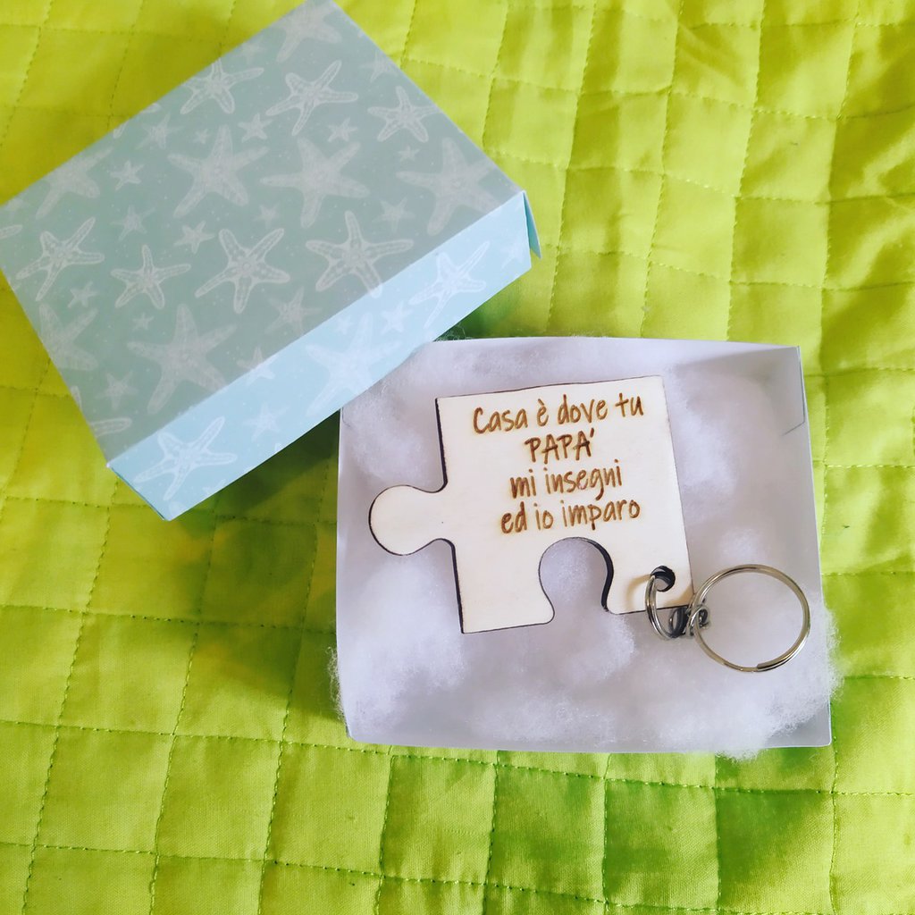 Portachiavi Coppia A Forma Di Casa - Legno E Bianco, Personalizzabile Con Nomi | Idea Regalo Per Lui E Lei - Foto 8