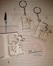 Bomboniere memoclip clip portafoto segnaposto in legno re leone simba personalizzabile 