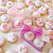 Scatola biscotti e confetto decorato - biscotti decorati - confetti decorati - bomboniere nascita - bomboniere battesimo