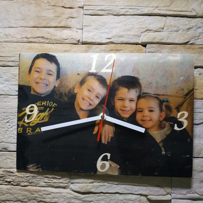 Orologio in legno personalizzato con fototrasferimento Orologio in legno personalizzato con fototrasferimento