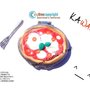 Specchietto kawaii PIZZA! molto originale very cute! ^_^