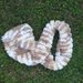 Scaldacollo / sciarpa infinito fatta ai ferri in morbida lana / effetto pelliccia
