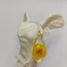 Collana argento con ciondolo fatto a mano ciondolo in resina ranuncolo giallo fiori di campo regala un fiore
