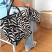 Tote bag double face animal print