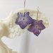 Orecchini argento donna orecchini fiori ortensia viola orecchini fatti a mano pendenti argento placcato silver plated