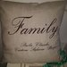 cuscino famiglia family ricamo personalizzato idea regalo