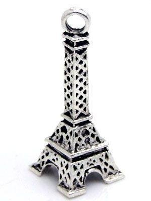 Ciondolo Piccola Torre Eiffel In Argento 925 - Gioiello Miniatura Francese, 1.3 Cm