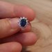 Orecchini kate Middleton principessa duchessa brillantini blu zaffiro regalo cristallo diana