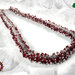 Collana Grappolo Vetro Rosso - Collezione LuZ Italy