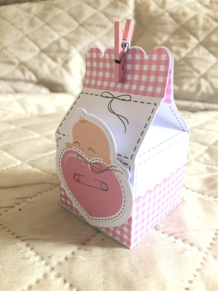 Scatolina porta confetti modello milk box Feste Bomboniere