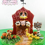 Cake topper “Fattoria in festa” (personalizzabile)