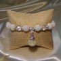 Bracciale con perle e cristalli