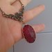 collana outlander Claire rubino rosso ciondolo regalo Jaime amore vintage