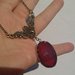 collana outlander Claire rubino rosso ciondolo regalo Jaime amore vintage