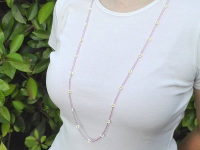 Collana Girocollo Boho Con Perline Colorate E Ciondolo Stella Oro – Gioiello Artigianale Multicolore Per Donna E Ragazza