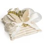 BOMBONIERA CUSCINO CON FARFALLA SACCHETTO PORTA CONFETTI COMPRESI + BIGLIETTO COMUNIONE CRESIMA MATRIMONIO PROMESSA 