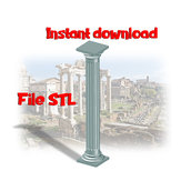 colonna romana stampante 3d Modello 3d colonna Stampa 3d file stl architettura romana Stampato in 3d File stampante 3d