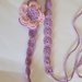 Fascia neonata in cotone lilla