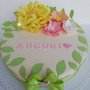 Torta scenografica fommy compleanno fiori creazione misshobby dony e bomboniere