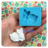 Stampo in silicone coniglio per decorazioni bomboniere battesimo nascita gessetti profumati per resina pasta di mais