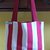 Borsa shopper in cotone foderata