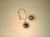 collana ed anello neige con pietra in vetro marrone (n° 606)
