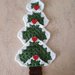 Addobbo natalizio all'uncinetto,  albero di natale fuoriporta o decorazione parete