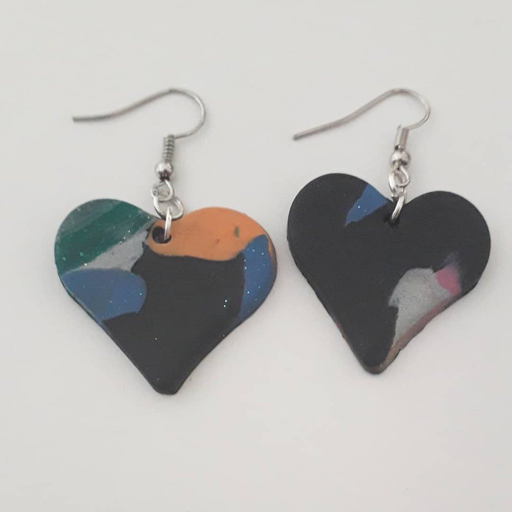 Orecchini con lapislazzuli blu naturali, in argento dorato 925