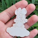 Fascia Capelli Henbrandt Fascia Orecchie Topolino E Minnie Fiocco Maculato Per Donne E Ragazze Tema N 884140 - Foto 5