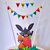 Cake Topper Bing con Bandierine