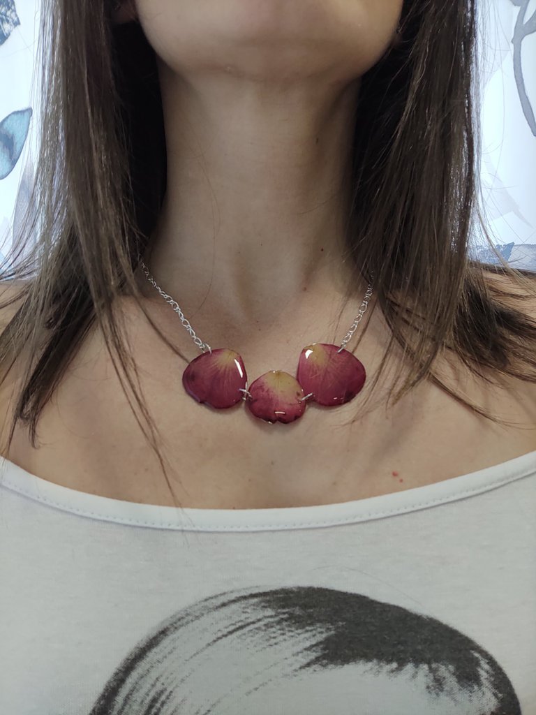 Collana Perline Colorate Argento