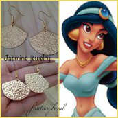 Orecchini jasmine oro Aladin principessa triangolo regalo 