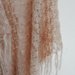 Scialle lana super kid mohair di colore beige