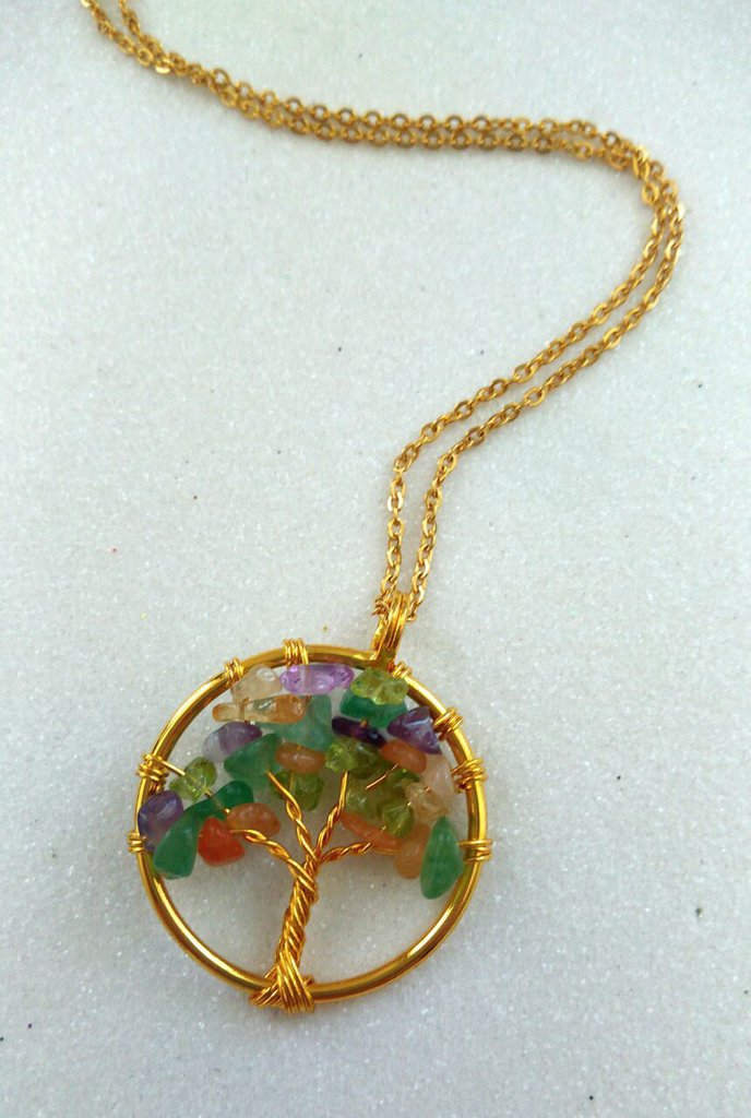 Collana Con Ciondolo Albero Della Vita Flongo - Acciaio Inox, Argento/Oro - Foto 11