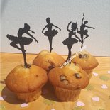 24 Pezzi Compleanno tema ballerina Decorazione per torta bambina WIKI FIESTA Decorazione per torta ballerina Ballerina per compleanno Decorazione per cupcake per bambine 