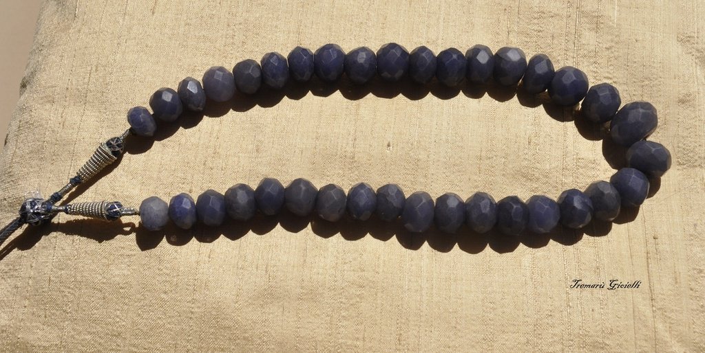 Collana Argento 925 Con Due Labradoriti Blu Sfaccettate Rettangolari – Gioiello Artigianale Firmato Aden - 4