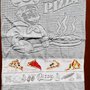 Asciughino cucina in spugna Pizza