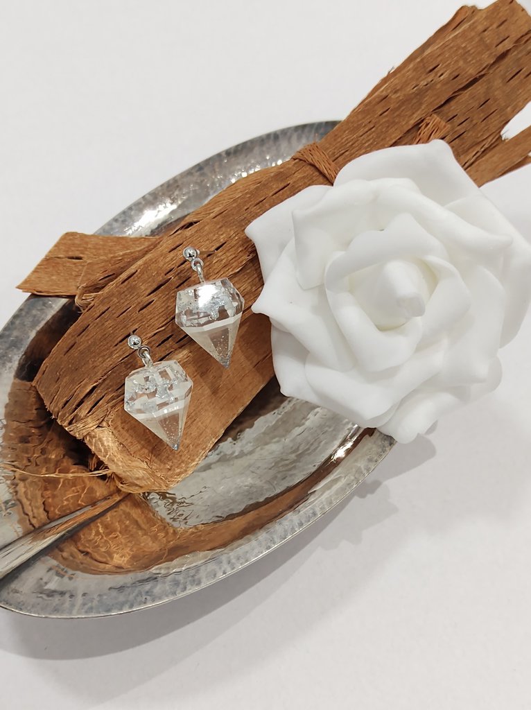 Orecchini Di Croce, Orecchini Da Uoo, Croce Orecchini A Lobo, Acciaio Inossidabile, Con Salto - Foto 5