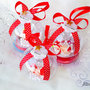 Sfera con bimbo che dorme in fimo, palline di natale con bimbo che dorme in fimo, bimbo nella sfera, idee regalo natale fimo