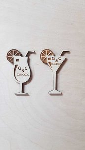 Applicazione segnaposti personalizzabili drink cocktail
