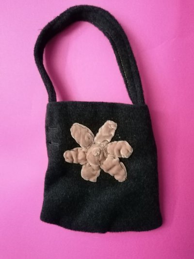 borsetta da sera, grigia e rosa, bennibag Laura borsetta da sera, grigia e rosa, bennibag Laura
