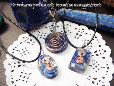 Collana Orgonite Lapislazzuli Collana Orgonite Lapislazzuli