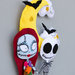 Decorazione di Halloween con Jack e Sally, 34 x 22 cm