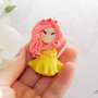 fimo principessa, Polymerclay dolls, bomboniere comunione, bomboniere fimo, statuina fimo, primo compleanno, caka topper, idee regalo in Fimo