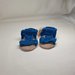 Sandalini di cotone blu elettrico. 